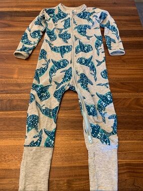 Bonds Baby Zip Wondersuit Dancing Whale Shark 18-24M - VGUC